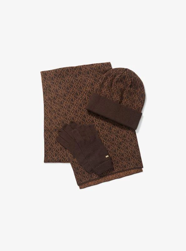 Michael Kors Logo Knit Cold-Weather Set 1