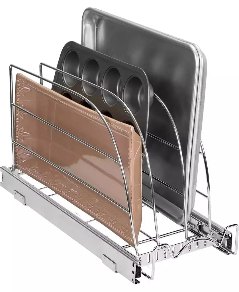 Florida Brands 8.5 x 21 In Bakeware Pull Out Organizer for Cookie Sheet, Cutting Board, Bakeware, and Tray