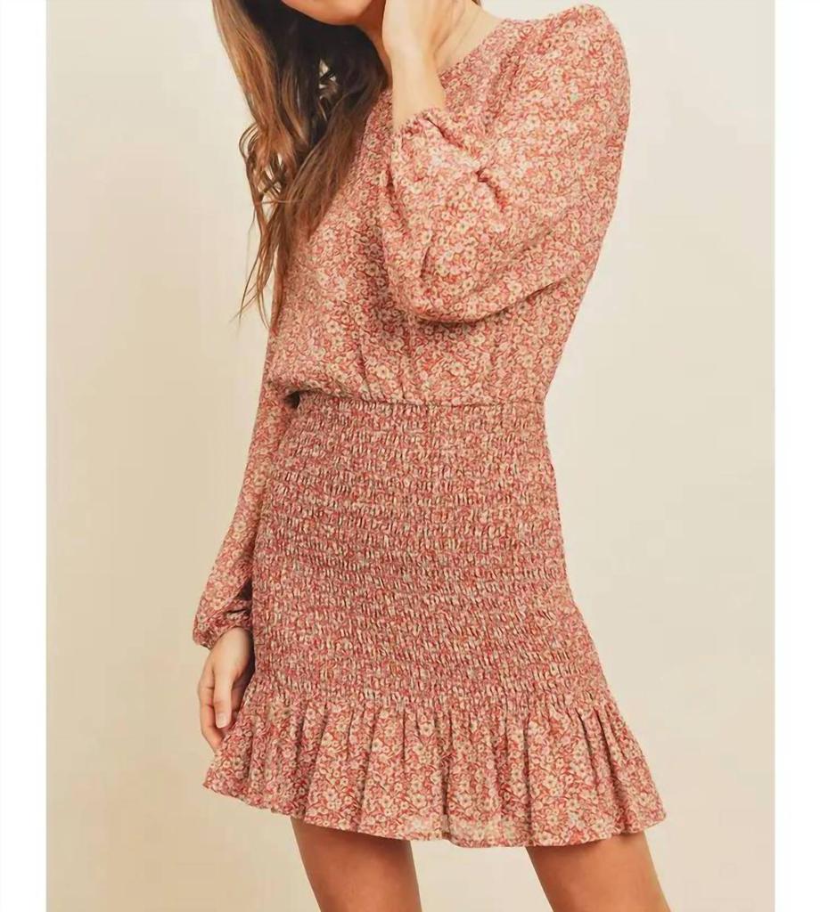 Dress Forum Dress Forum - Ditsy Floral Smocked Mini Dress