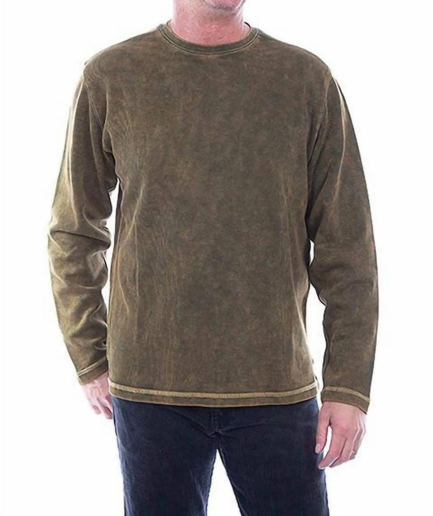 Scully Men Josh Ribbed Knit Top In Green 1