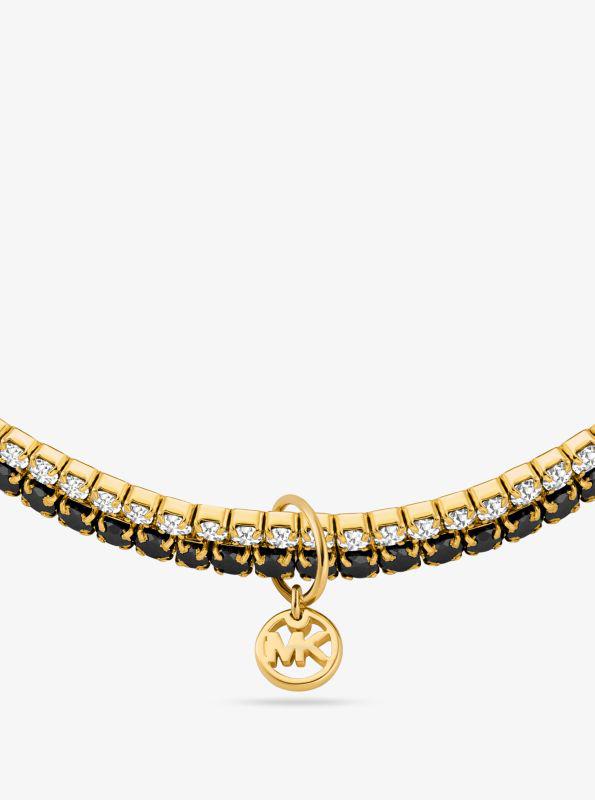 Michael Kors Precious Metal-Plated Brass Double Wrap Tennis Bracelet