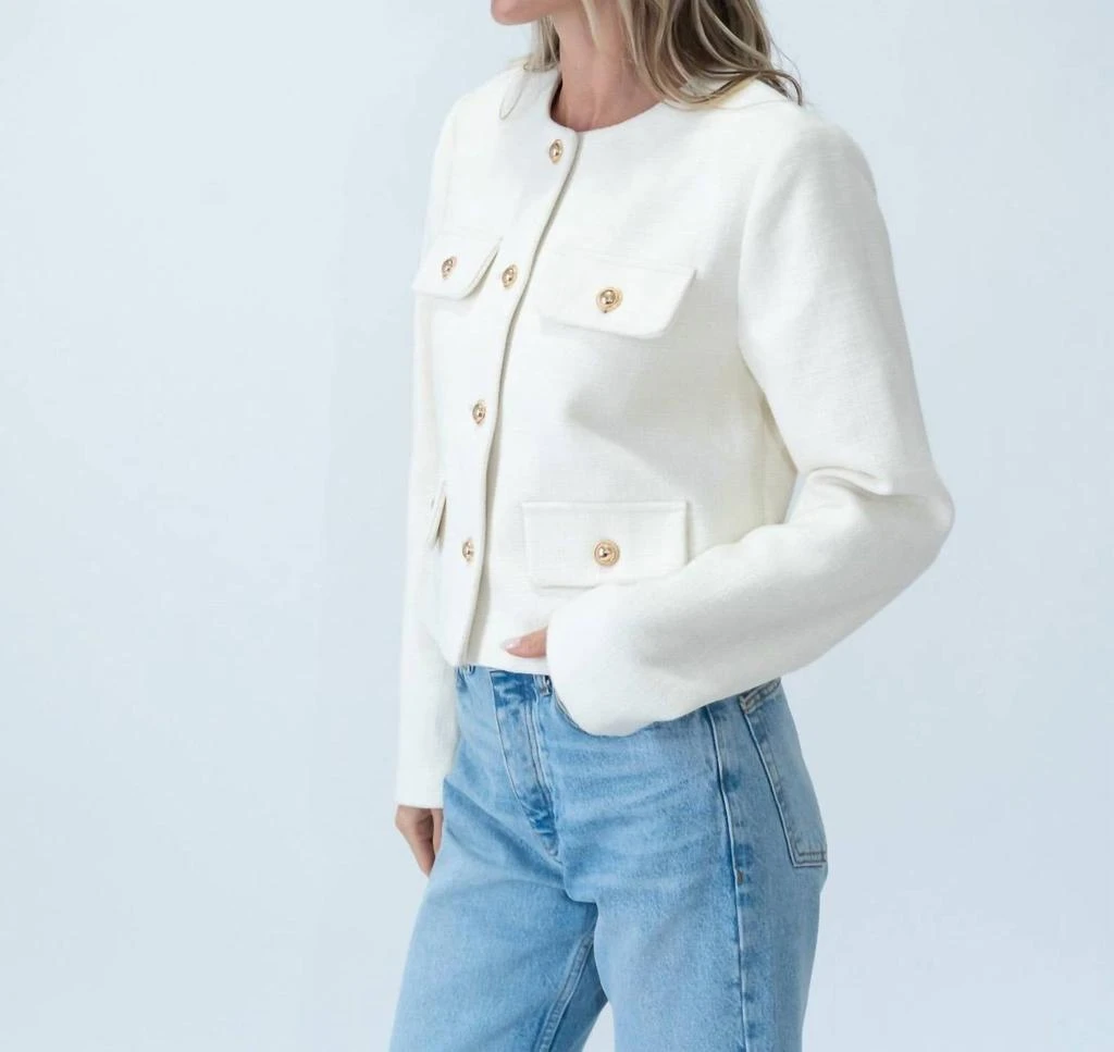 Sage 
Clare Sage 
Clare - Women
s Blakey Round Neck Blazer 4