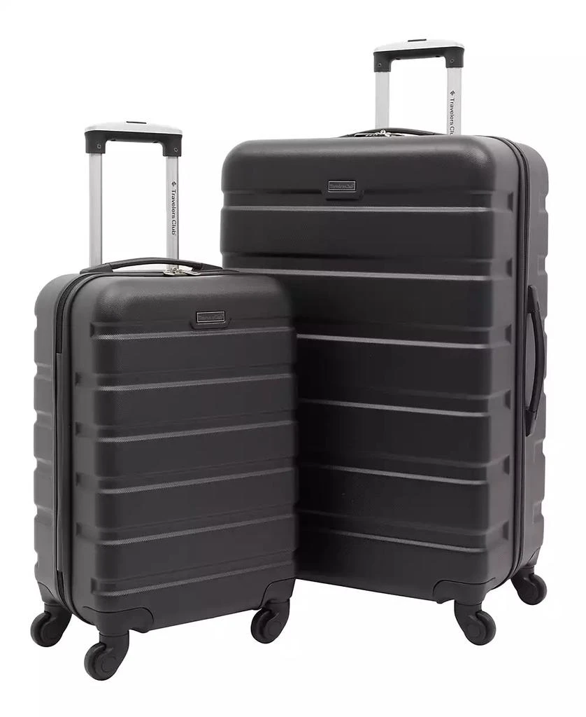 Travelers Club Harper Collection 2 Piece Rolling Hardside Luggage Set 1
