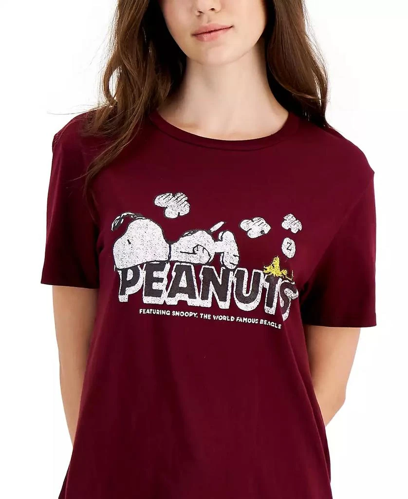 Peanuts Juniors' Snoopy Logo T-Shirt 3