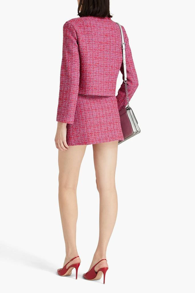 Maje Cropped frayed tweed jacket 3