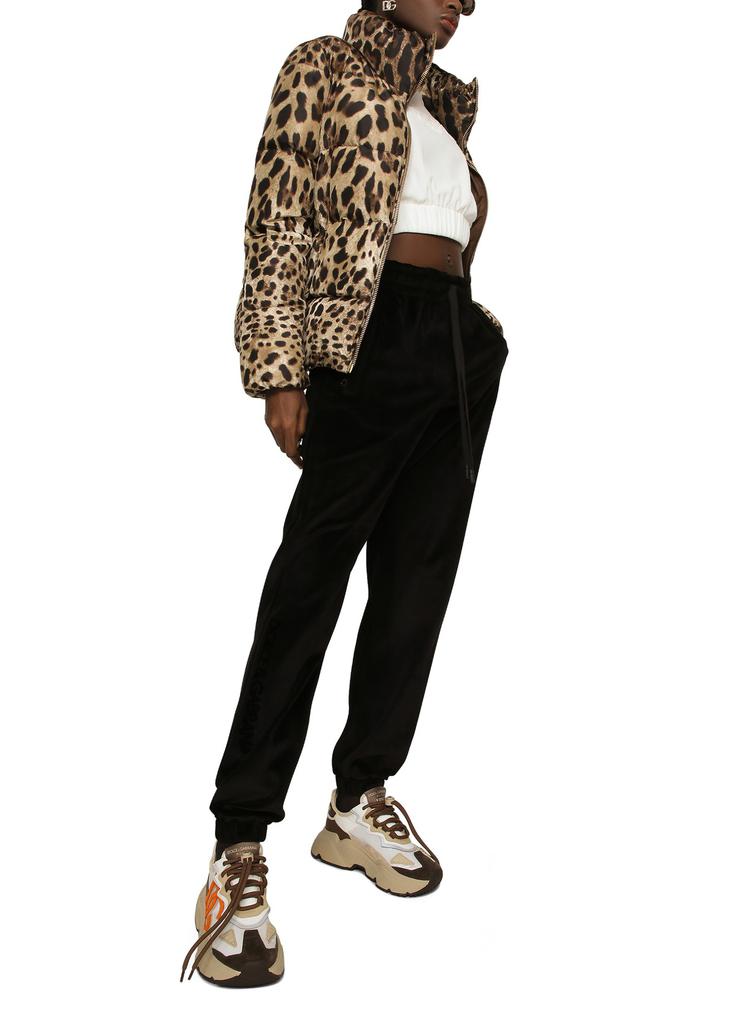 【送料&関税込】Dolce & Gabbana Leopard Print Padded Jac DOLCE & GABBANA Leopard Print Bomber Jacket SNEAK PEEK Patch