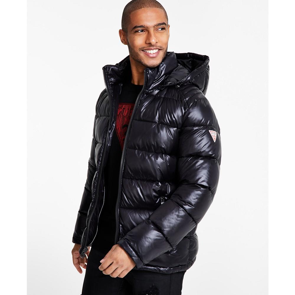 GUESS Men's Hooded Puffer Coat