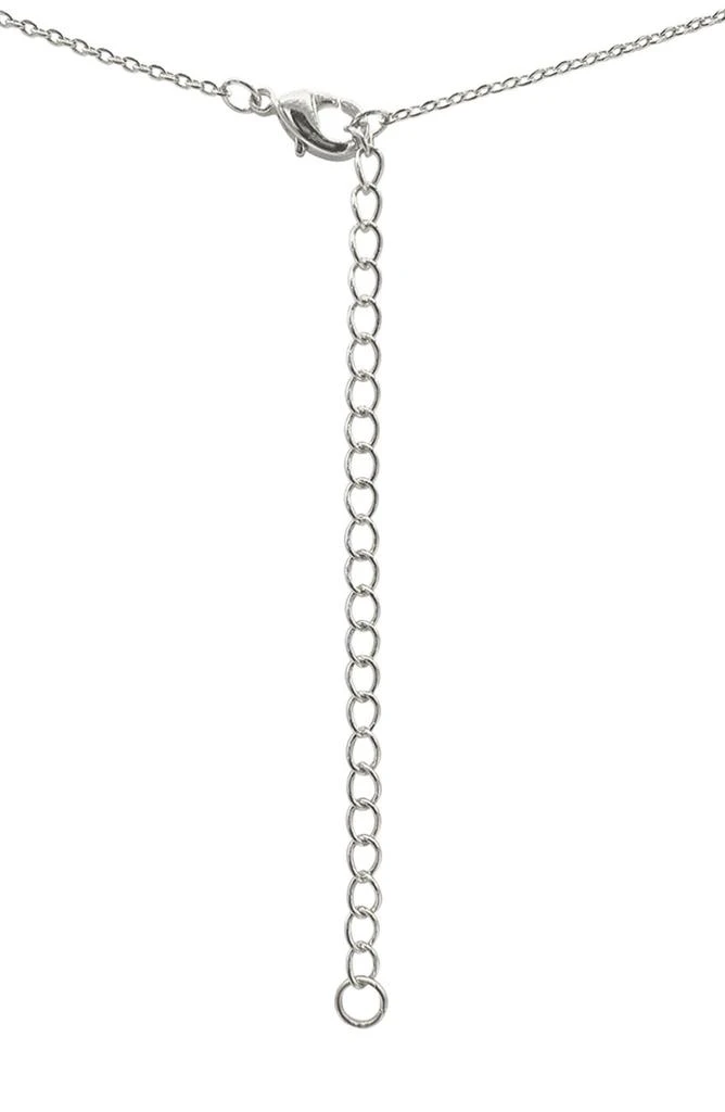 ADORNIA FINE Sterling Silver Birthstone Halo Pendant Necklace 2