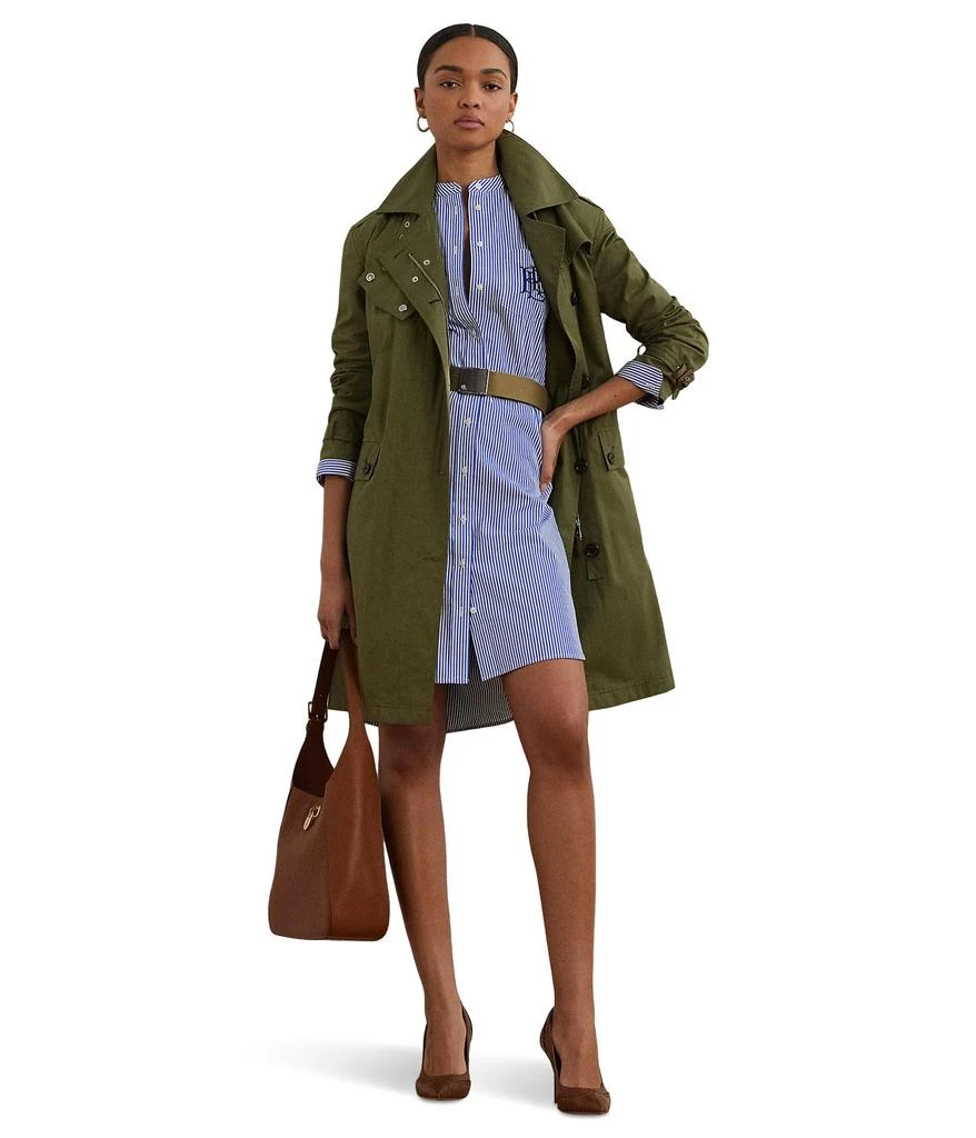 Ralph Lauren Striped Belted Broadcloth Shirtdress 4
