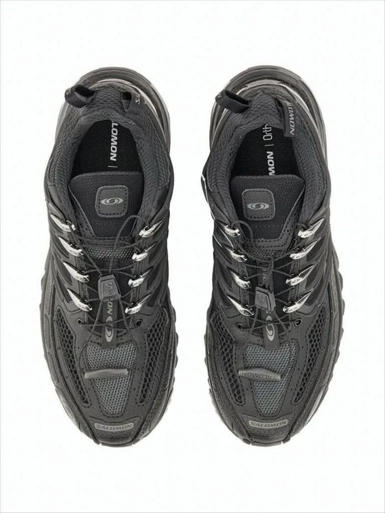 Salomon Sporty Rugged Black Sneakers With Unique Lacing System 4