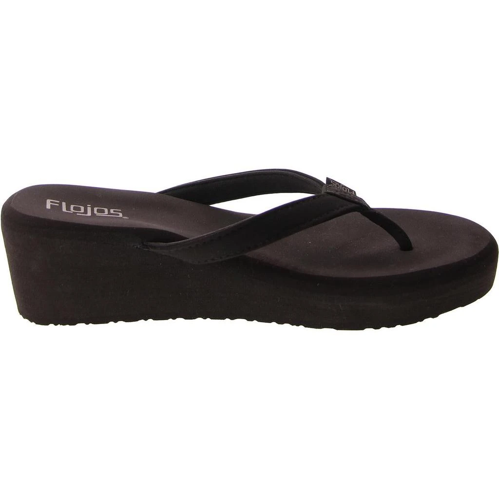 Flojos Olivia Womens Thong Casual Wedge Sandals 2