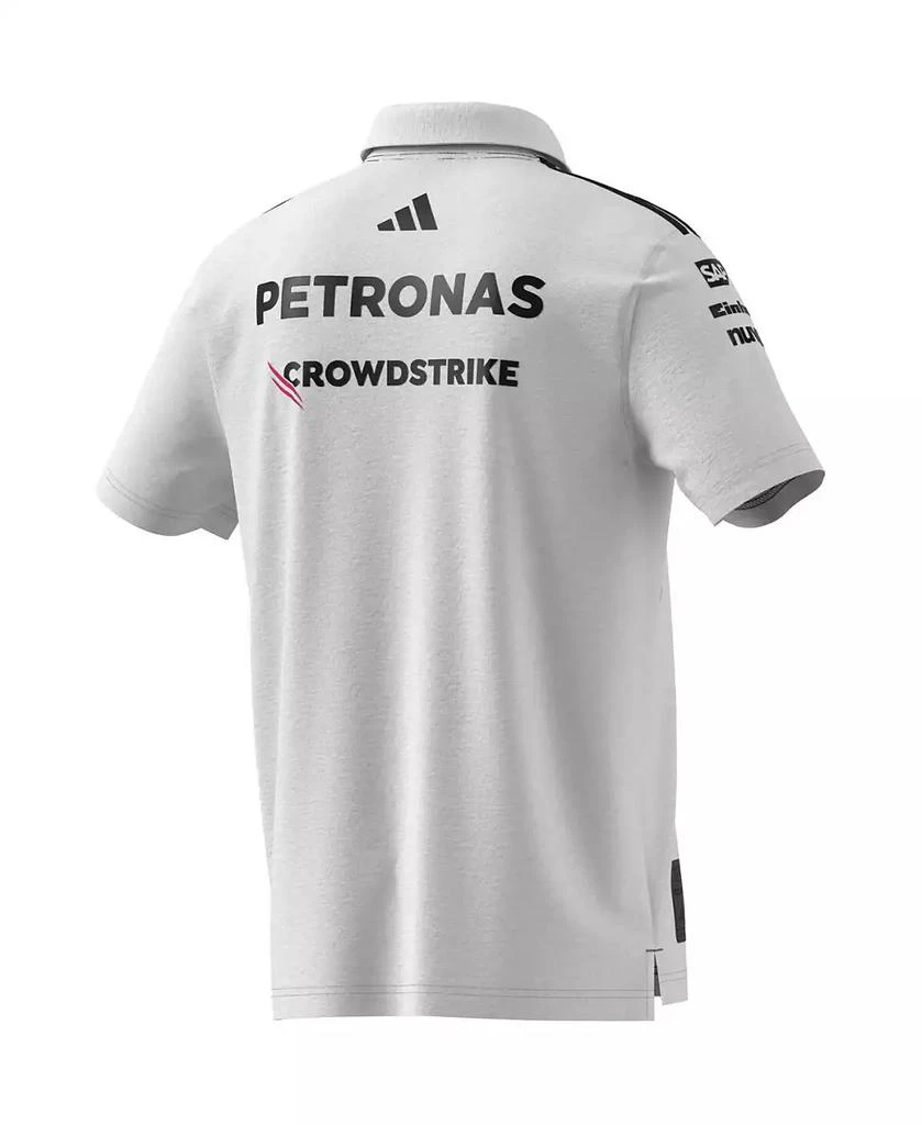 Adidas Men's White Mercedes-AMG Petronas F1 Team Wear Polo Shirt 3