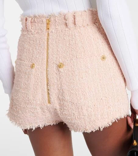 Balmain High-rise tweed shorts 5