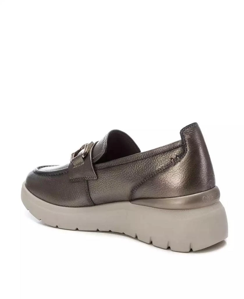 XTI Carmela Leather Collection Women's Wedge Moccasins 4