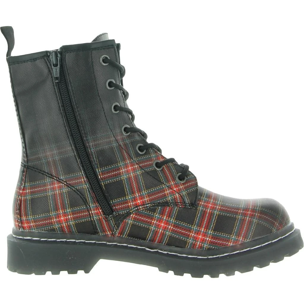 Wild Pair Ryyder Womens Leather Moto Combat & Lace-up Boots 3
