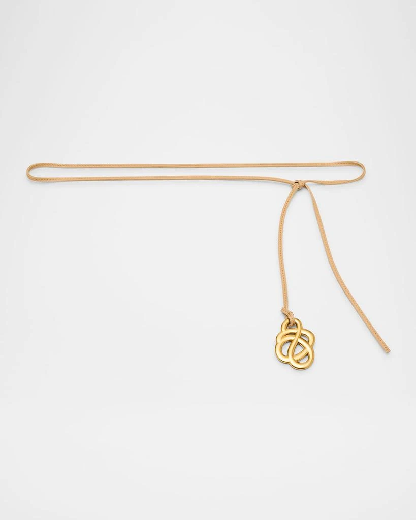 BY MALENE BIRGER Sallon Embellished Leather Self-Tie Belt 1