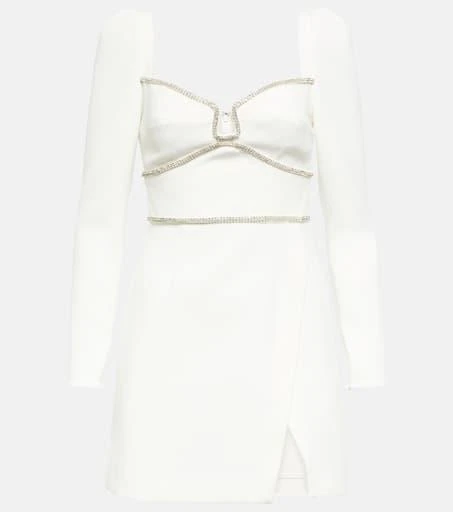 Self Portrait Embellished long-sleeve minidress 1