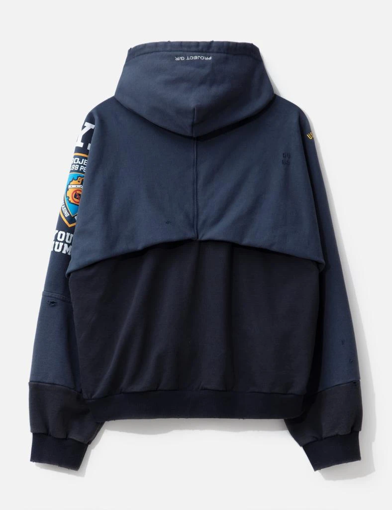 PROJECT G/R Reconstructed Folded Zip Hoodie 2