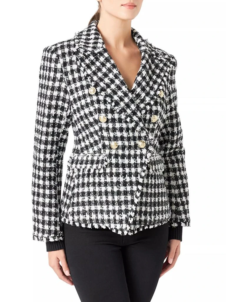 Endless Rose Checked Tweed Blazer 3