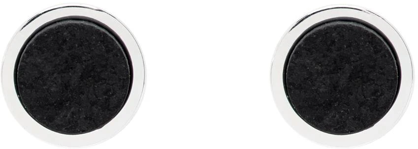Stolen Girlfriends Club Silver & Black Jade Earrings 1