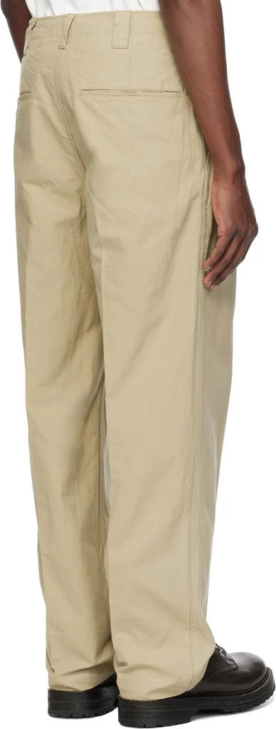 VisVim Beige Wide Chino Trousers 3
