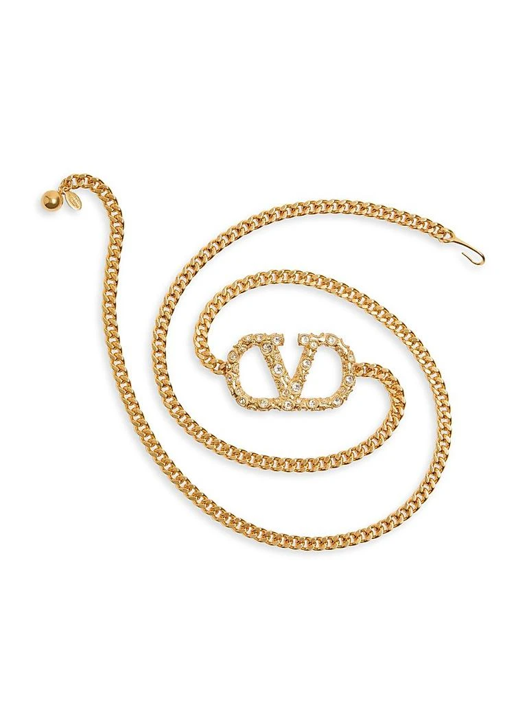 Valentino Vlogo Signature Chain Belt with Crystals 3