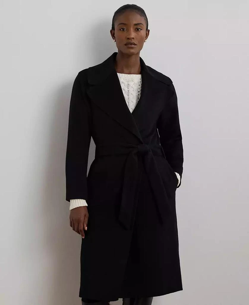 Ralph Lauren Women's Double-Faced Wool-Blend Wrap Coat 5