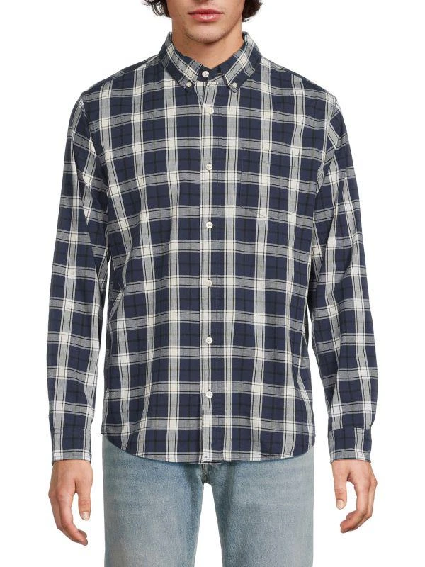 Slate & Stone Plaid Stretch-Cotton Shirt 1