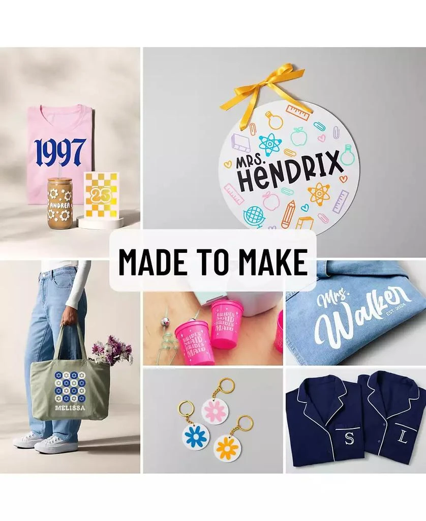 cricut Explore 4 Cutting Machine with Vinyl and Iron-On Sheets Bundle 3