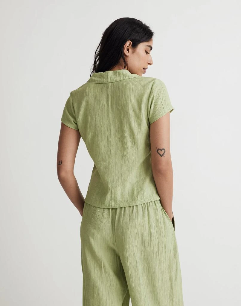 Madewell Notched V-Neck Button-Up Top 3