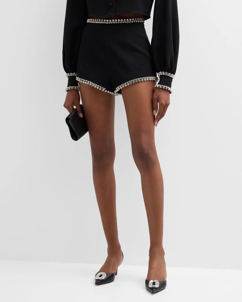 Cinq a Sept Juneve Rhinestone-Embellished Shorts 1