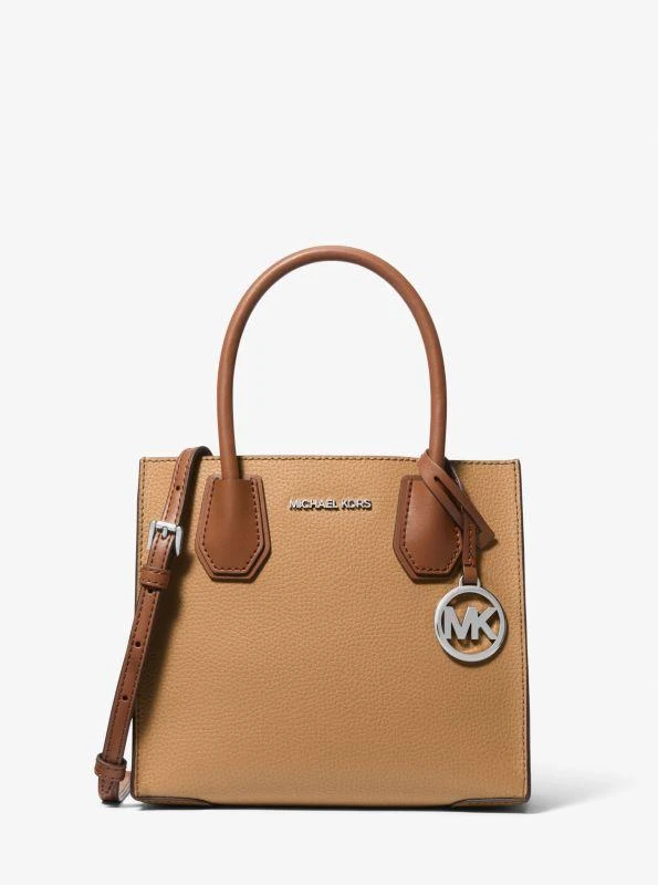 Michael Kors Mercer Medium Pebbled Leather Crossbody Bag 1