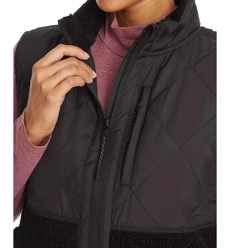BASS OUTDOOR Women's Mixed-Media Zip-Front Campfire Vest 8