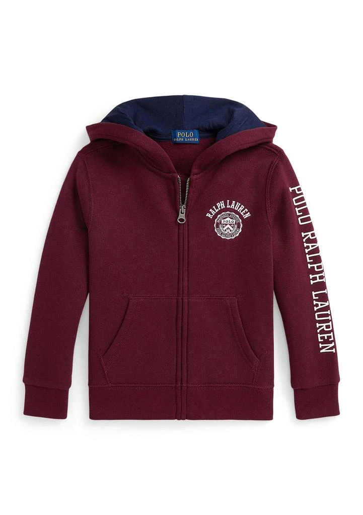 Ralph Lauren Boys 2-7 Logo Fleece Full-Zip Hoodie