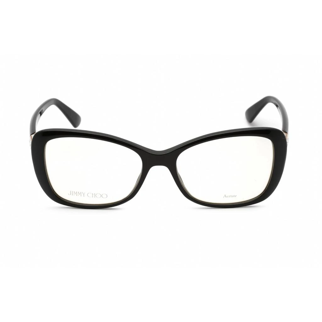 Jimmy Choo Jimmy Choo Women's Eyeglasses - Full Rim Butterfly Black Plastic Frame | JC284 0807 00 2
