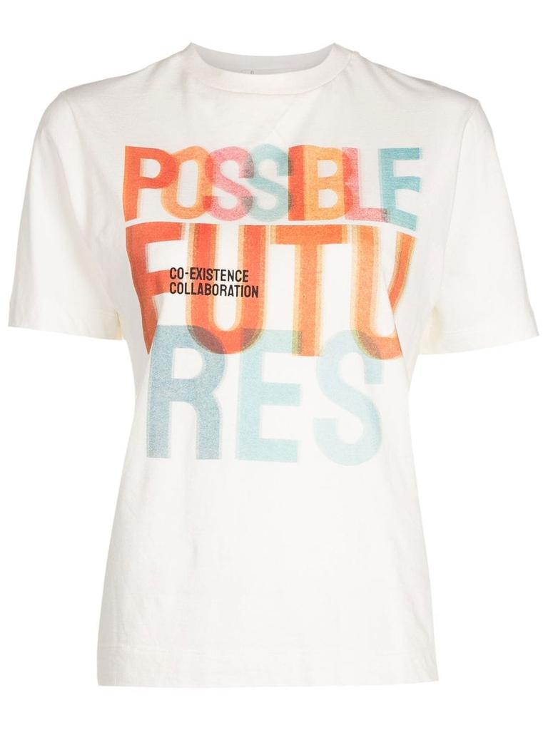 Nk graphic print T-shirt - women -  -  - White