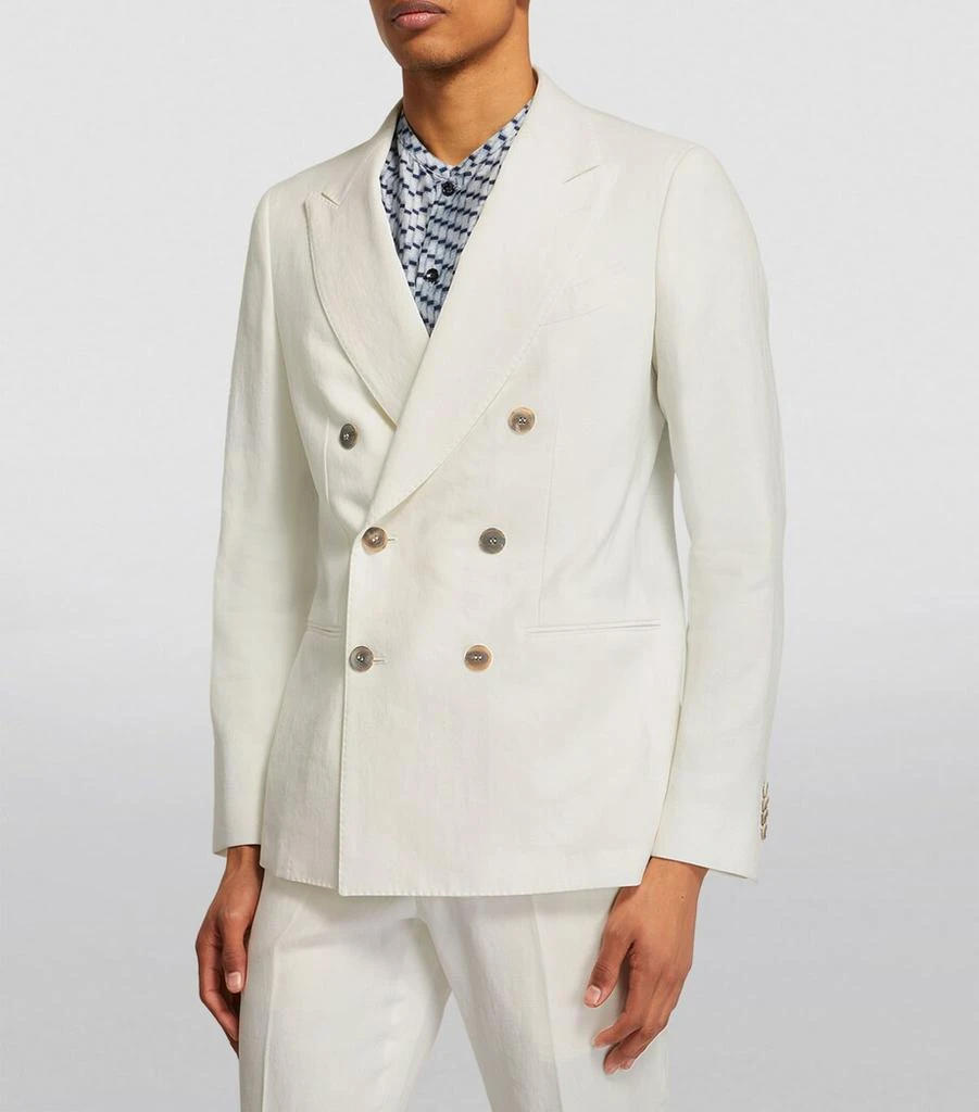 Giorgio Armani Linen Double-Breasted Two-Piece Suit 3