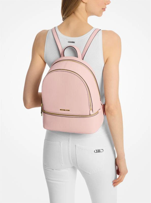Michael Kors Rhea Medium Pebbled Leather Backpack 3