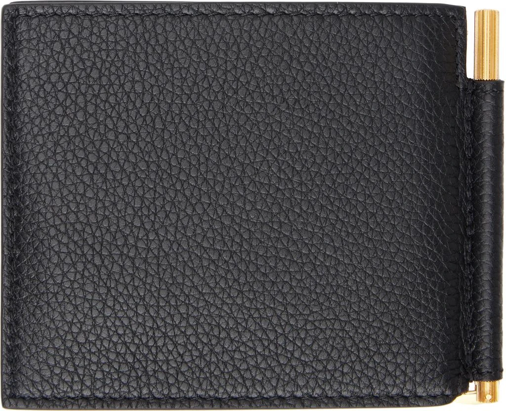 Tom Ford Black Grain Leather Money Clip Wallet 2