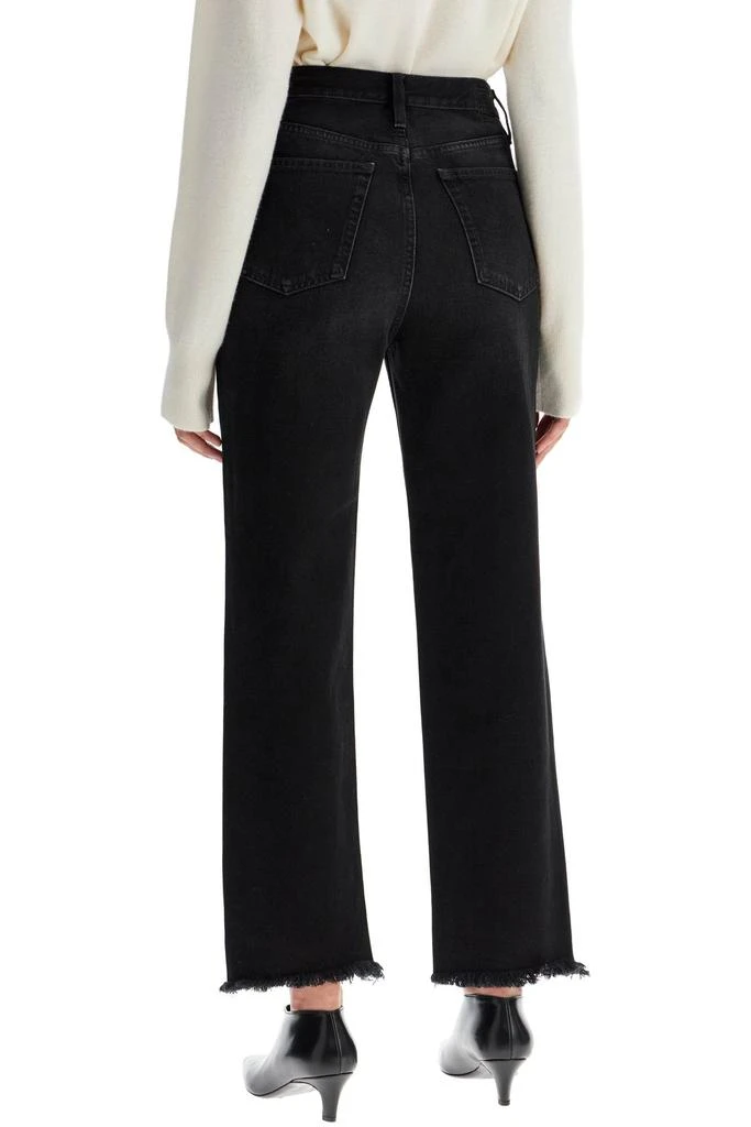 Totême classic fit jeans with frayed hemline 3