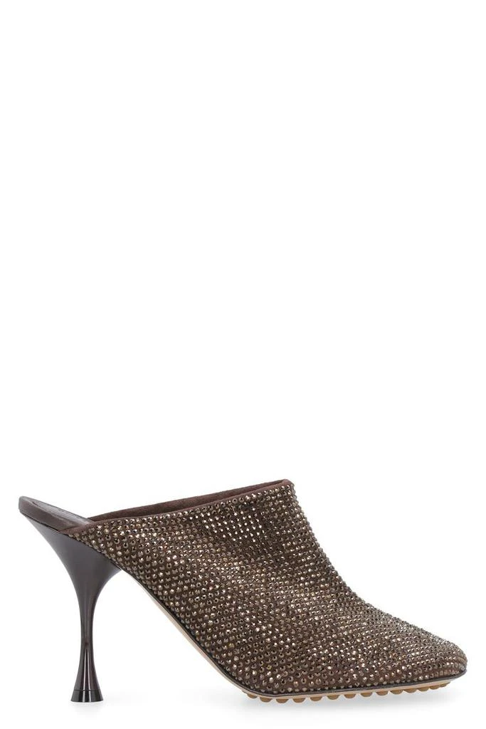 Bottega Veneta Bottega Veneta Sparkle Dot Sock Leather Mules 1