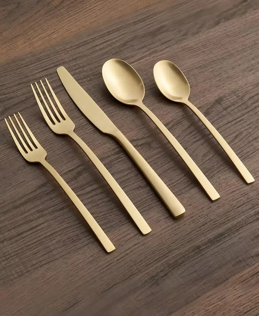 Cambridge Silversmiths Beacon Gold Satin 20-Piece Flatware Set, Service for 4 2