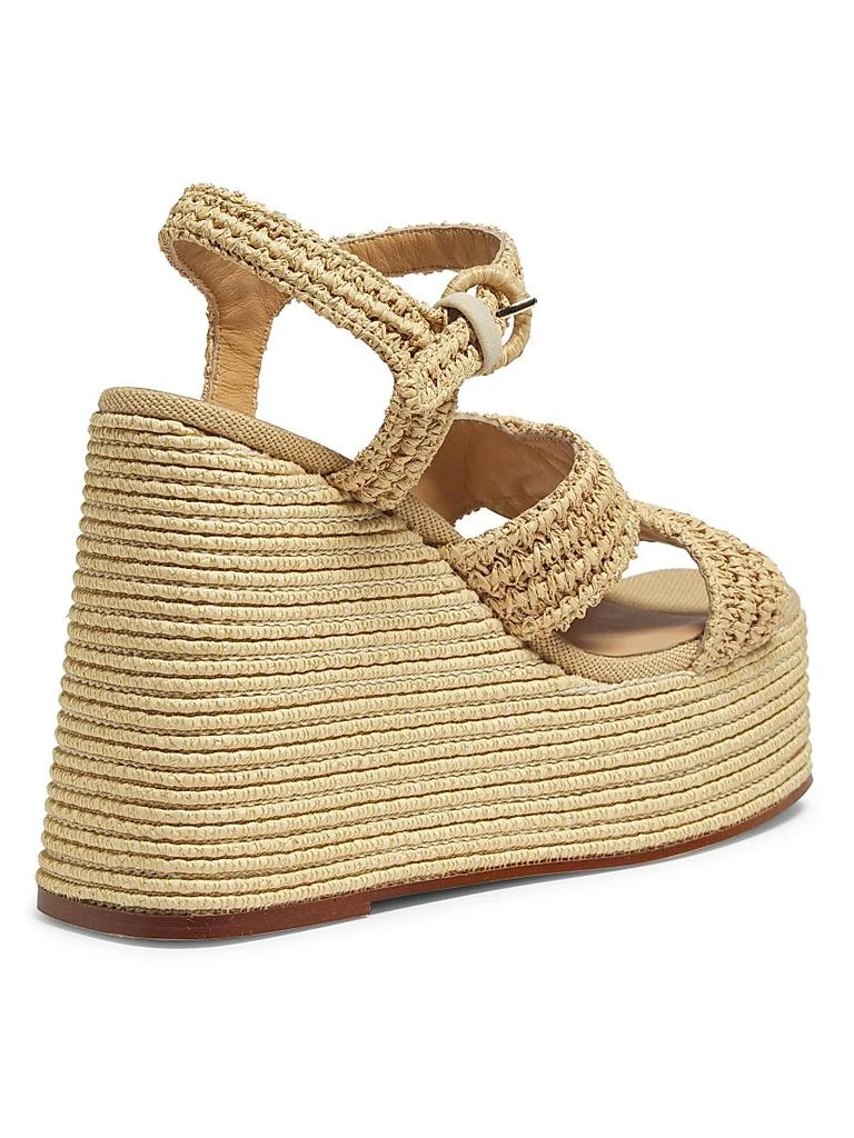CASTAÑER Fiodora Raffia Wedge Sandals 3