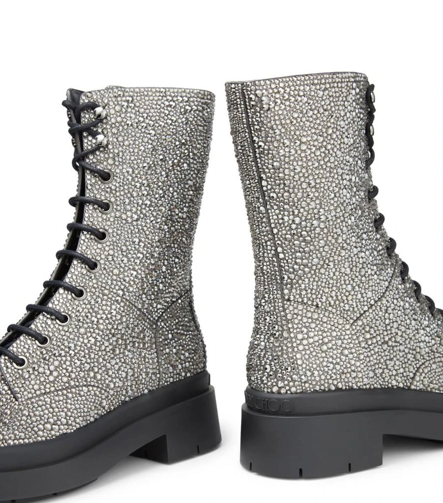 Jimmy Choo Nari Embellished Laced Boots 7