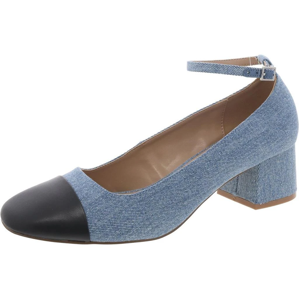 Steve Madden Womens Leather Ankle Strap Pumps 6