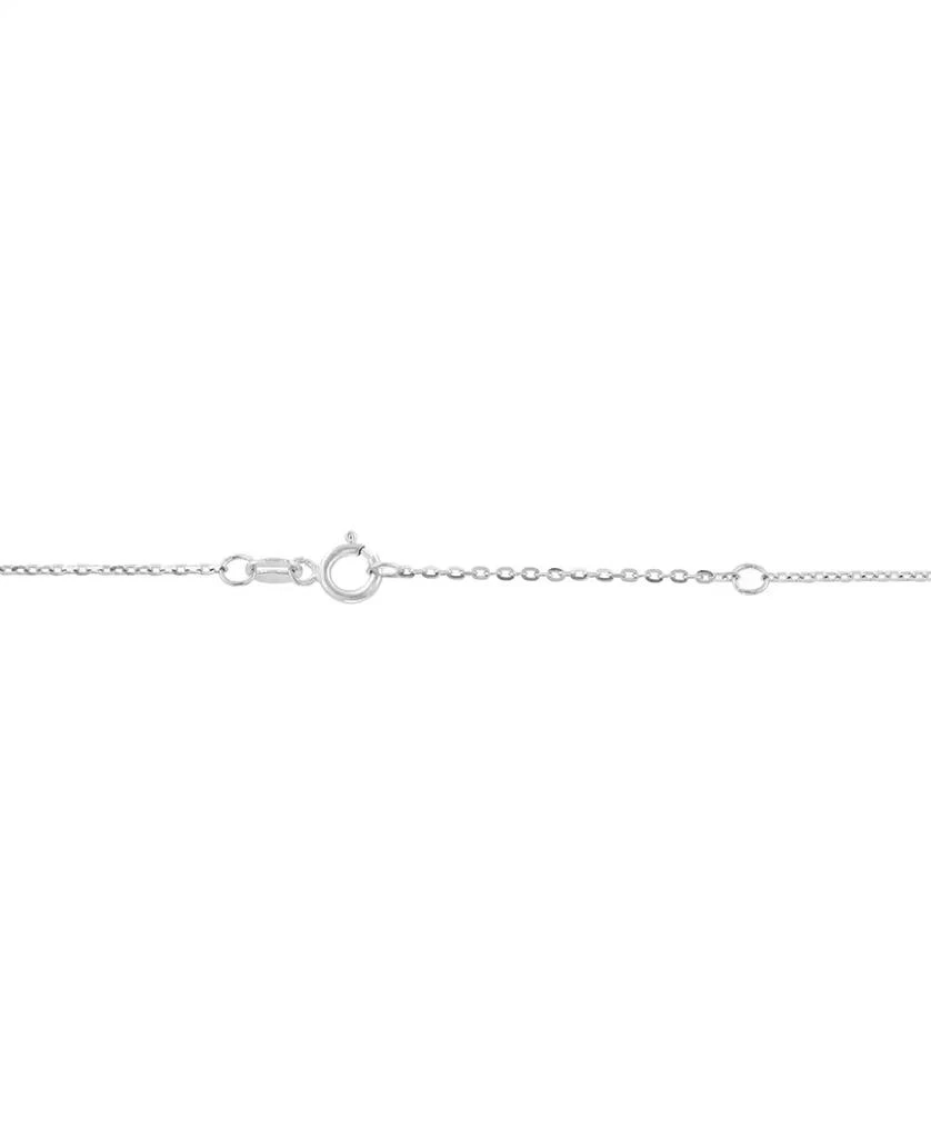 Effy EFFY® Diamond Cluster Oval Halo 18" Pendant Necklace (5/8 ct. t.w.) in Sterling Silver 4
