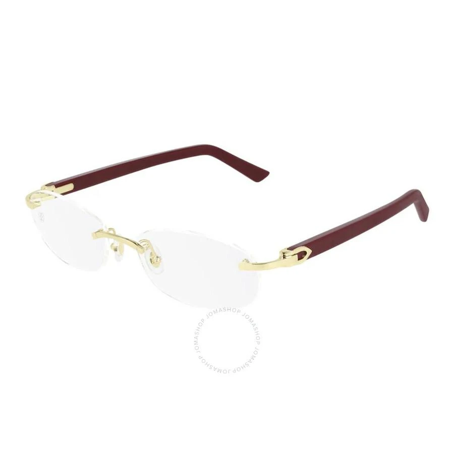 Cartier Demo Oval Unisex Eyeglasses CT0056O 003 52 1