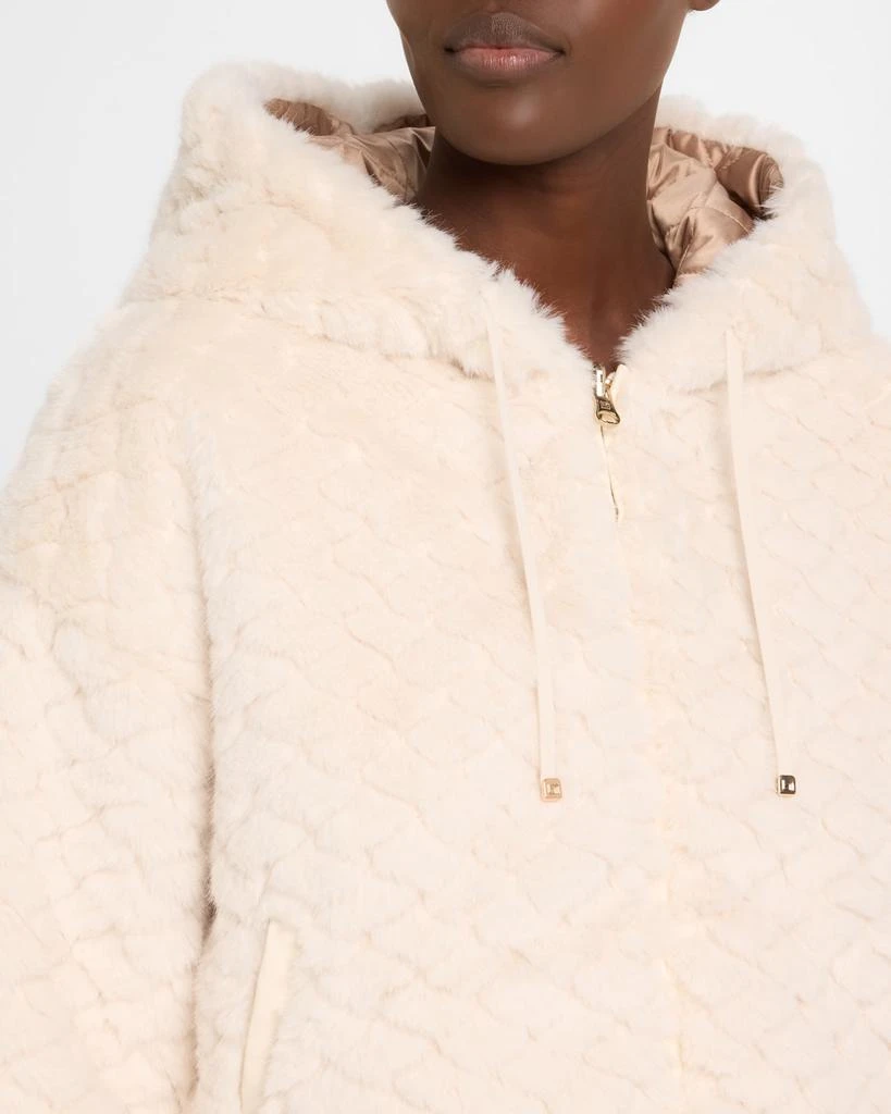 Blanc Noir Fawn Reversible Faux Fur Hoodie 6