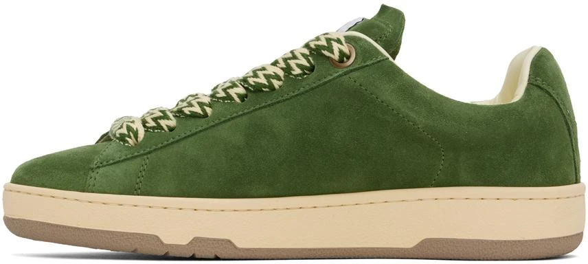 Lanvin Green Suede Curb Lite Sneakers 3