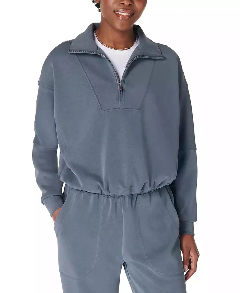 SWEATY BETTY Women's Funnel Neck 1/2-Zip Sweatshirt 4